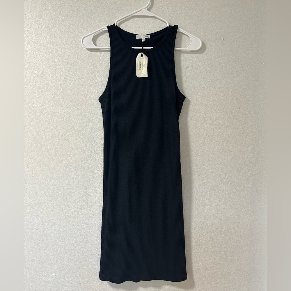 NWT rag & bone Black Ribbed Knit Tank Dress